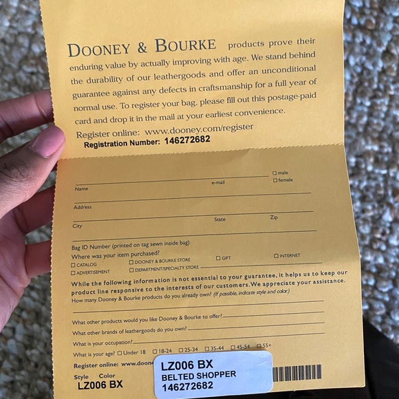 Authentic Dooney & Bourke. Perfect condition, classic style, rare finish ♥️ - Picture 12 of 13